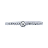0.05ct 14k White Gold Diamond Lady's Ring